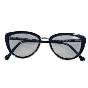 Colors in Optics by Sanford‎ Hutton Cat Eye Glasses Black 52 19 140 Frames Only